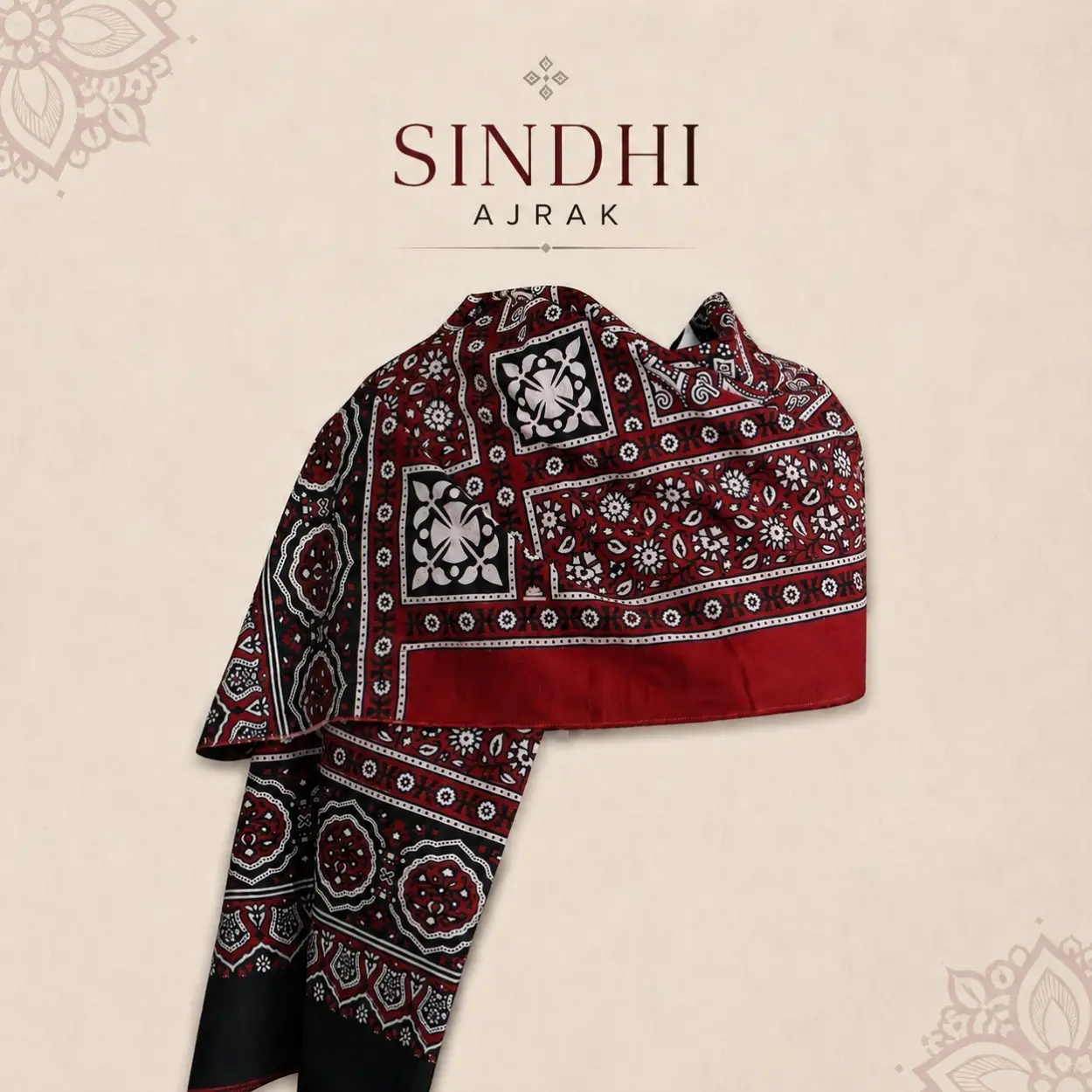 LahoreBay Ajrak heritage textiles — traditional block printing